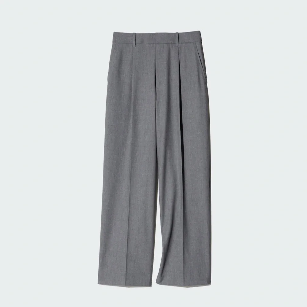 Uniqlo Gray Wide Leg Pants - Picture 3 of 6